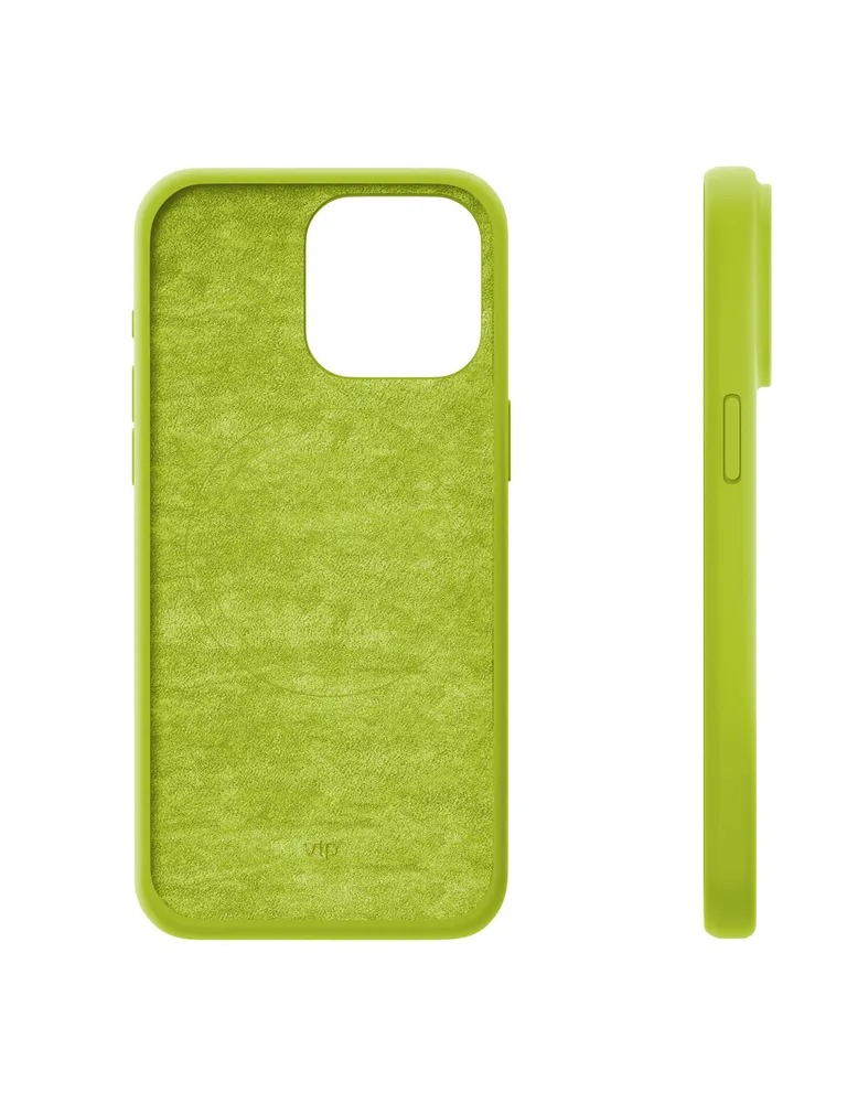 Чехол защитный VLP Aster Case с MagSafe для iPhone 15 Pro Max, неоновый зеленый