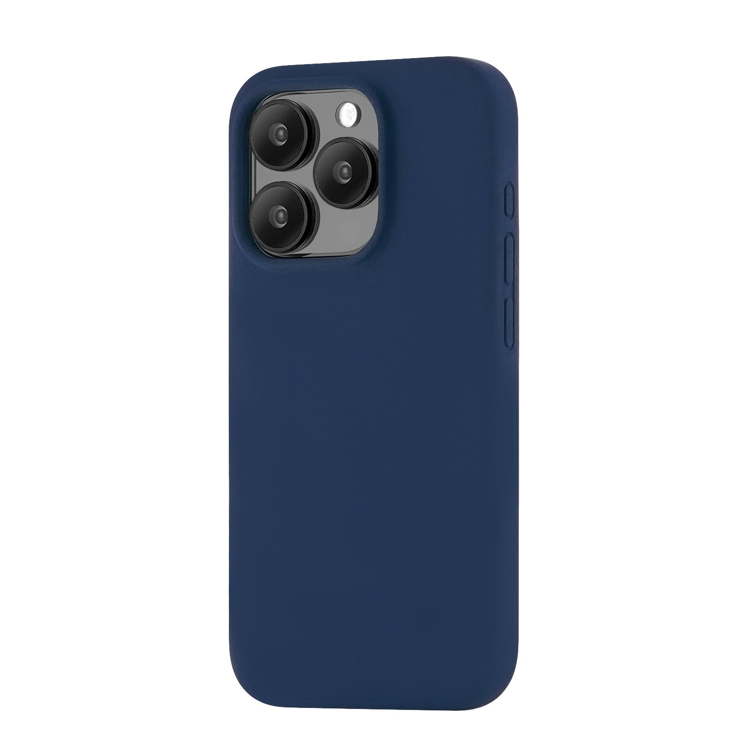 На фото изображено Чехол защитный uBear Touch Mag Case для iPhone 15 Pro, темно-синий