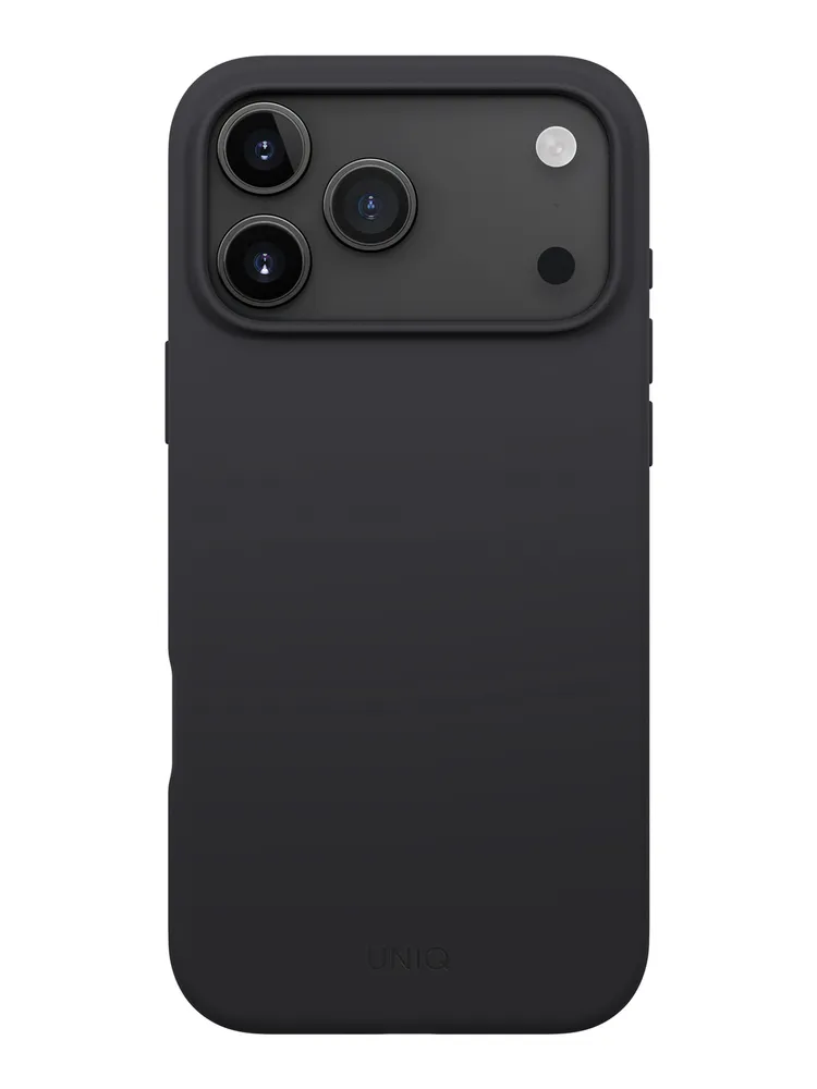 Фото Чехол Uniq Lino MagSafe для iPhone 17 Pro Max, черный На фото изображено Чехол Uniq Lino MagSafe для iPhone 17 Pro Max, черный