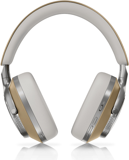 На фото изображено Беспроводные наушники Bowers & Wilkins Px8, бежевый