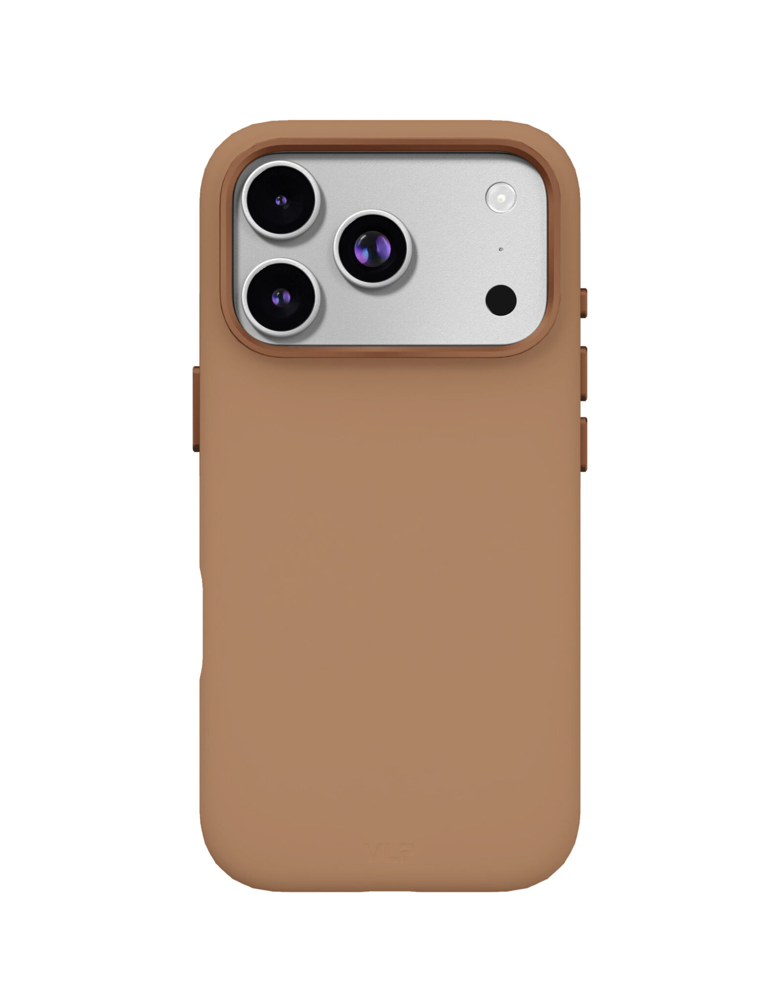 На фото изображено Чехол защитный VLP Aster Pro Case с MagSafe для iPhone 17 Pro, мокка