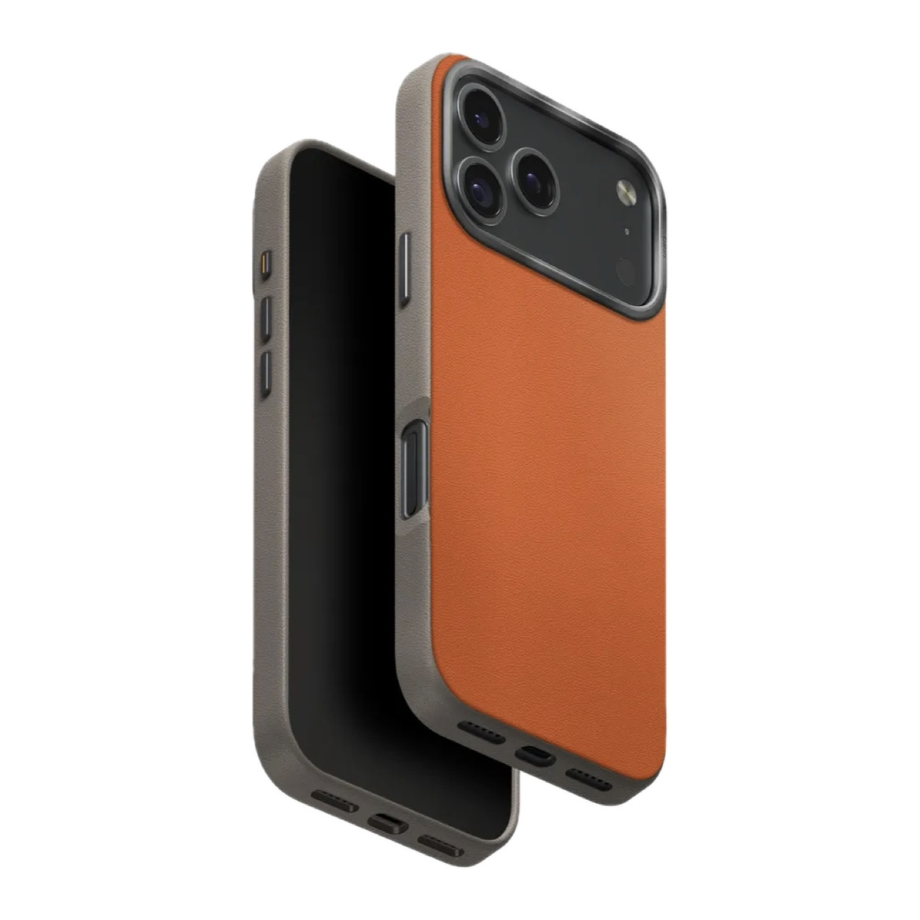 На фото изображено Чехол Uniq Lyden DS Magsafe для iPhone 17 Pro, оранжевый