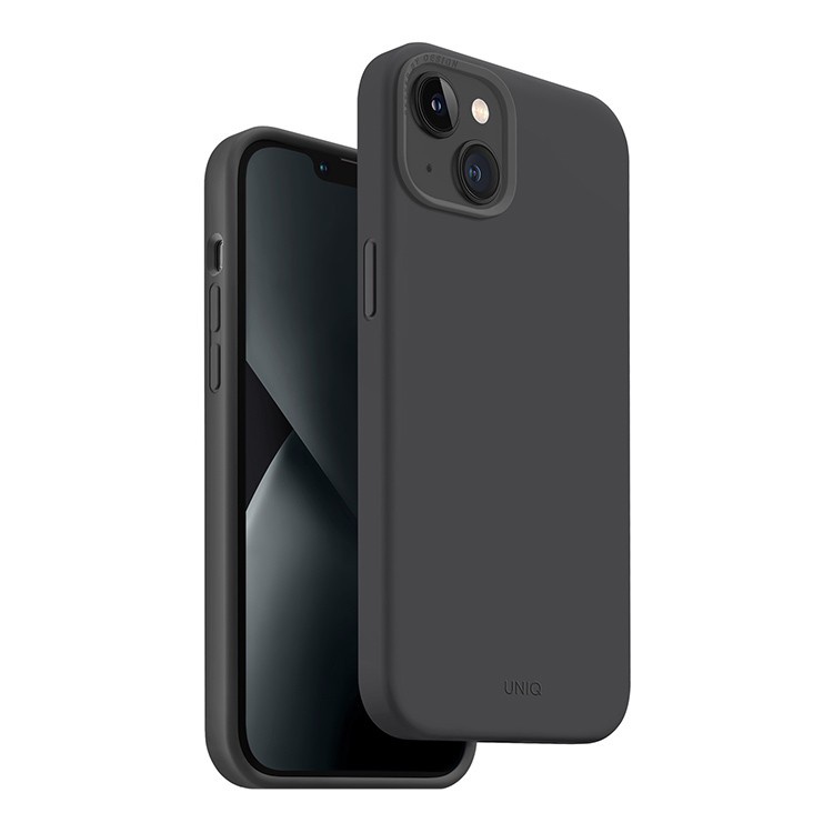 Чехол Uniq для iPhone 14 LINO Grey Magsafe, серый