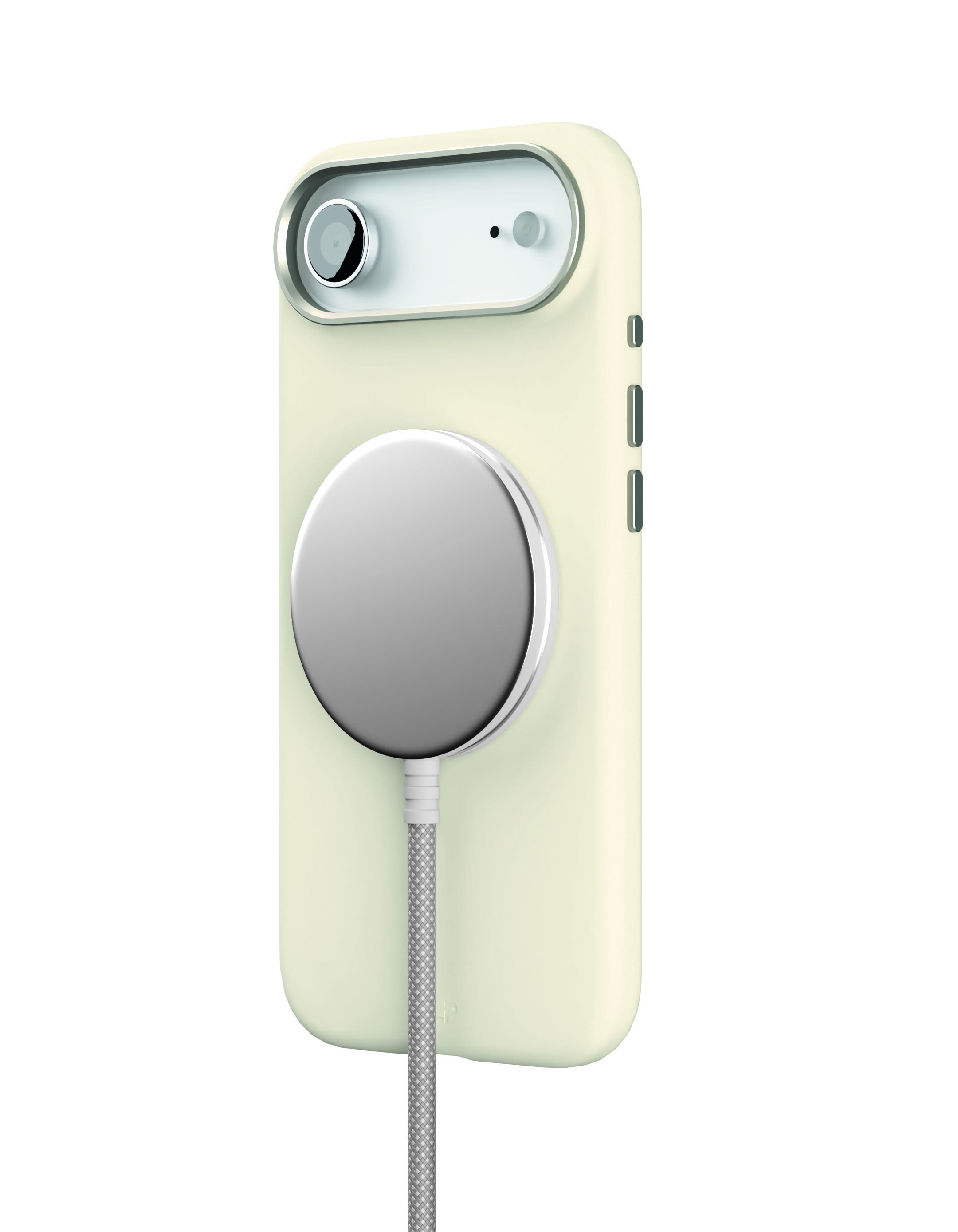 На фото изображено Чехол защитный VLP Aster Pro Case с MagSafe для iPhone 17 Air, белый