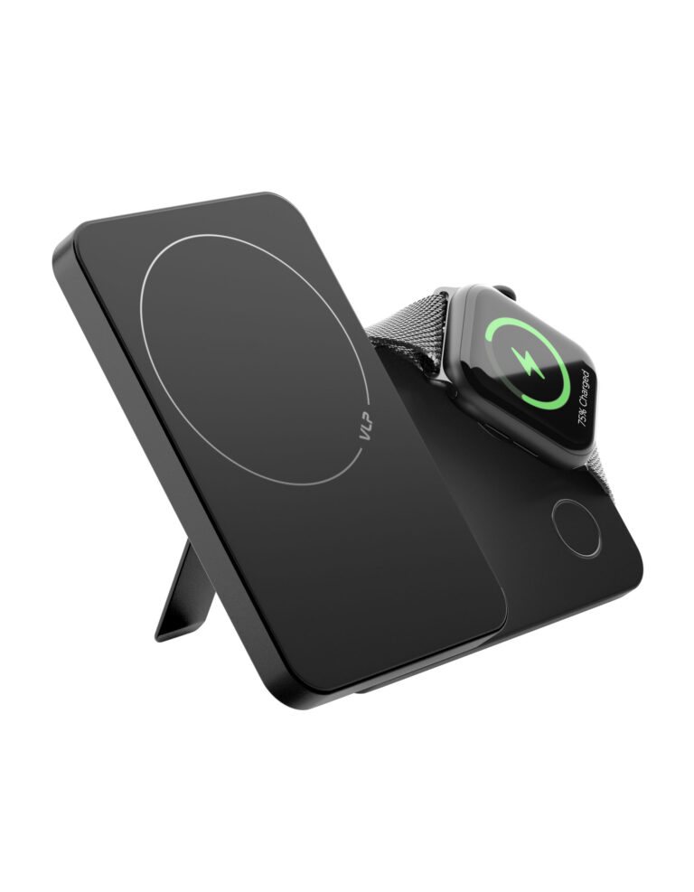 На фото изображено Внешний аккумулятор VLP Diamond Energy Pro 5000 mAh, черный