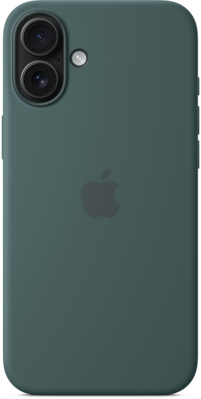 На фото изображено Чехол Apple для iPhone 16 Plus Silicone MagSafe, зеленый
