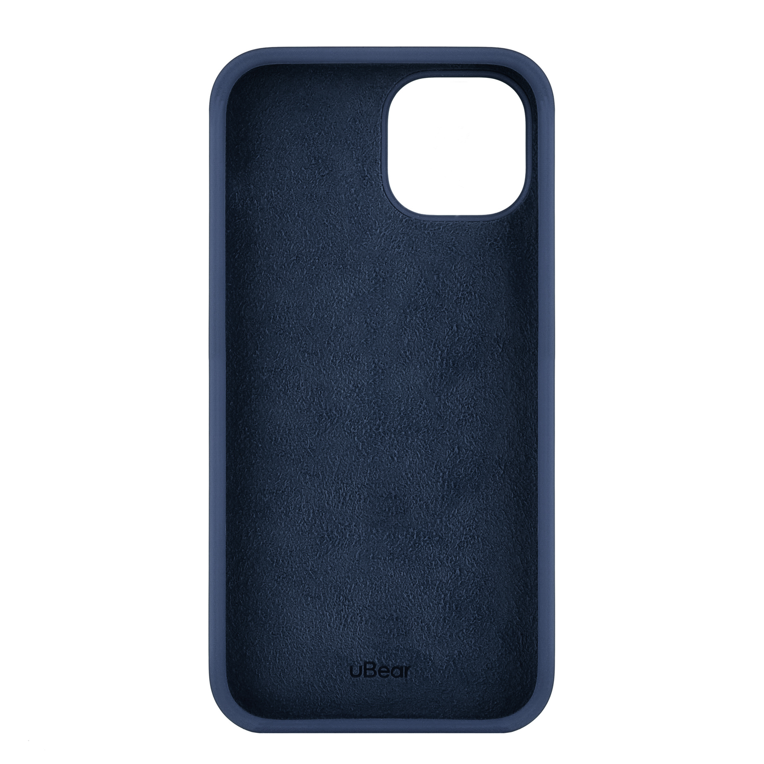 На фото изображено Чехол защитный uBear Touch Case для iPhone 14, тёмно-синий