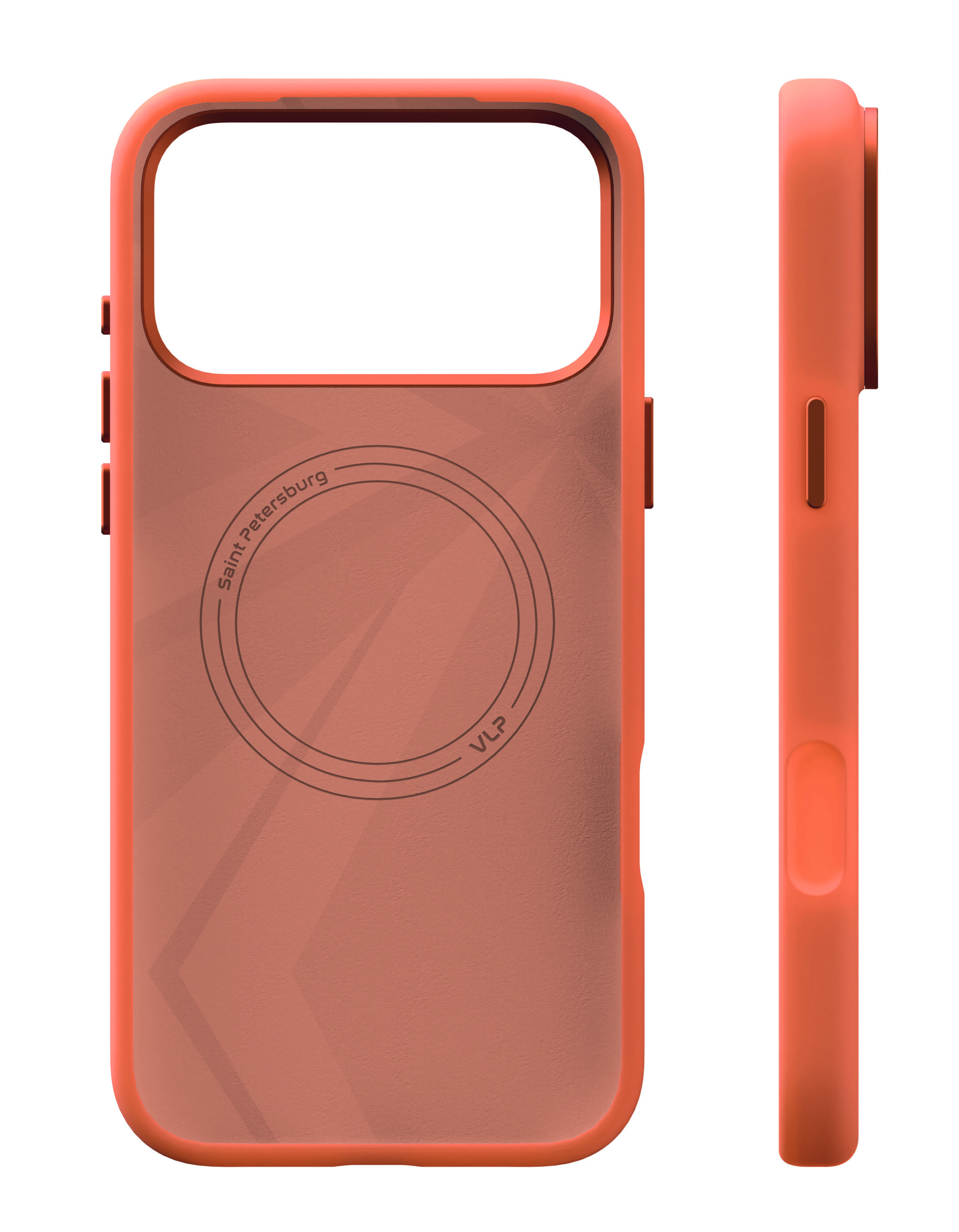 Фото Чехол защитный VLP Aster Pro Case с MagSafe для iPhone 17 Pro Max, оранжевый На фото изображено Чехол защитный VLP Aster Pro Case с MagSafe для iPhone 17 Pro Max, оранжевый