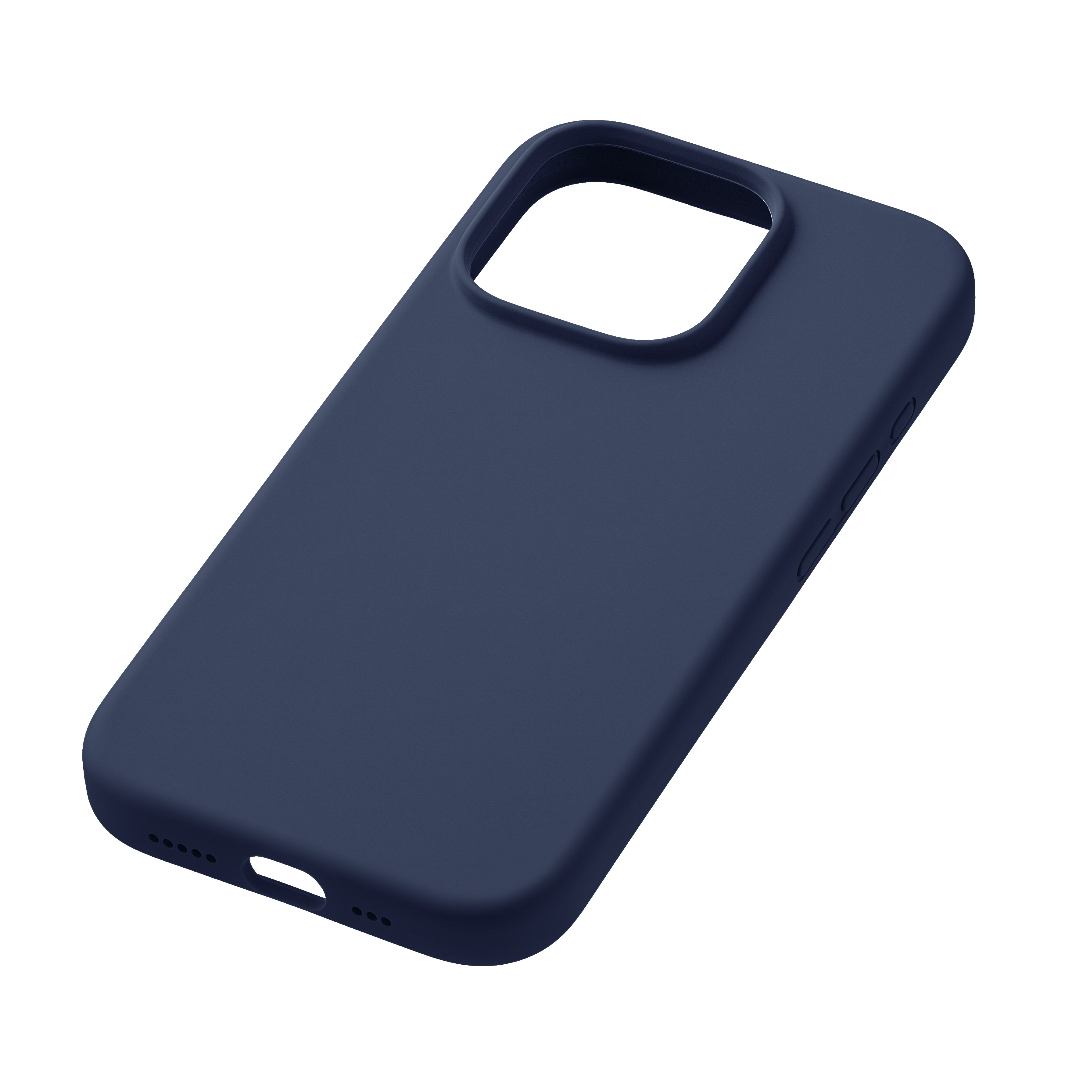 На фото изображено Чехол защитный uBear Touch Mag Case для iPhone 16 Pro, темно-синий