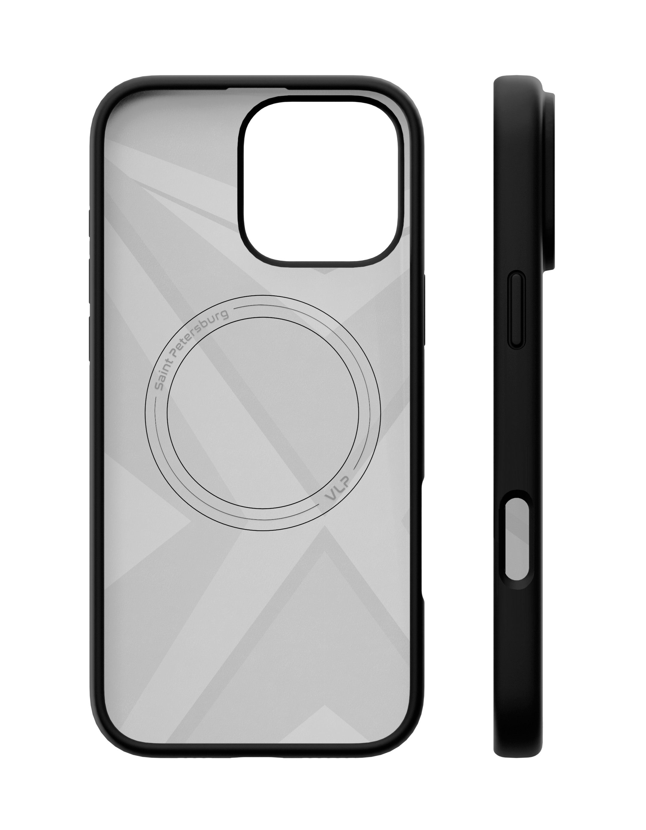Чехол защитный VLP Aster Case с MagSafe для iPhone 16 Pro Max, черный