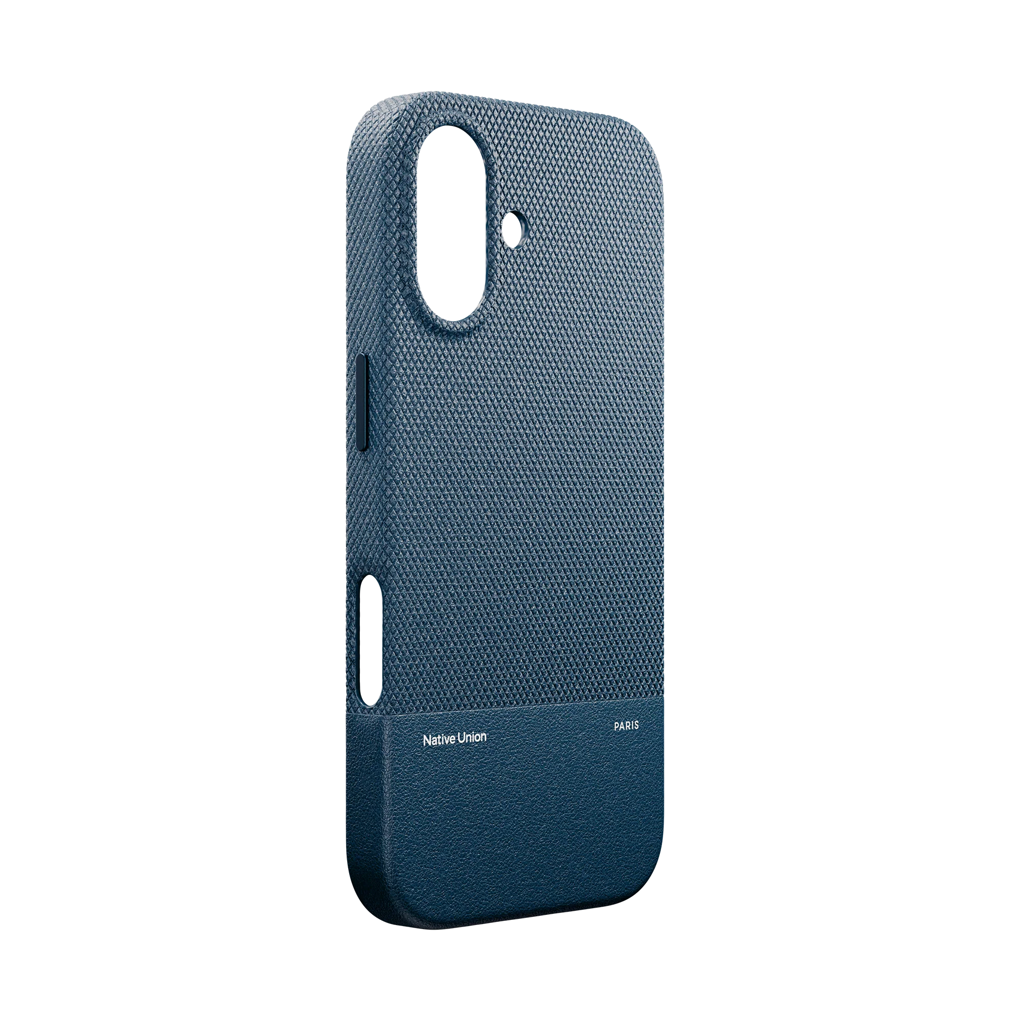 На фото изображено Чехол Native Union Paris (Re)Classic Case для iPhone 17, синий