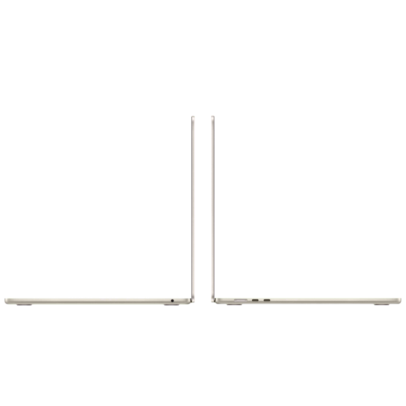 На фото изображено Apple MacBook Air 15" (M5, 10C / 10C, 2026) 24 ГБ, 512 ГБ SSD, Сияющая звезда