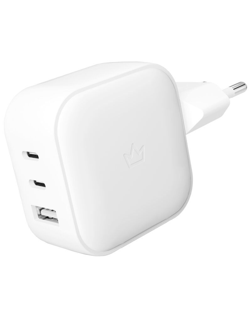 Фото Адаптер питания VLP G-Charge 65W 2xUSB-C + USB-A белый На фото изображено Адаптер питания VLP G-Charge 65W 2xUSB-C + USB-A белый