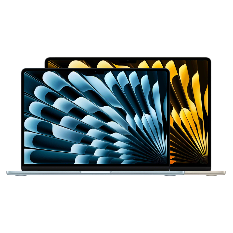 На фото изображено Apple MacBook Air 15" (M5, 10C / 10C, 2026) 24 ГБ, 512 ГБ SSD, Сияющая звезда
