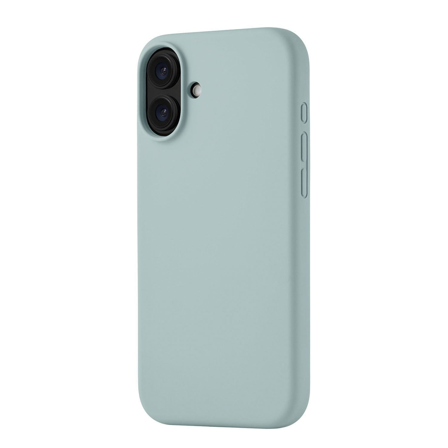 На фото изображено Чехол защитный uBear Touch Mag Case для iPhone 16 Plus, холодная мята