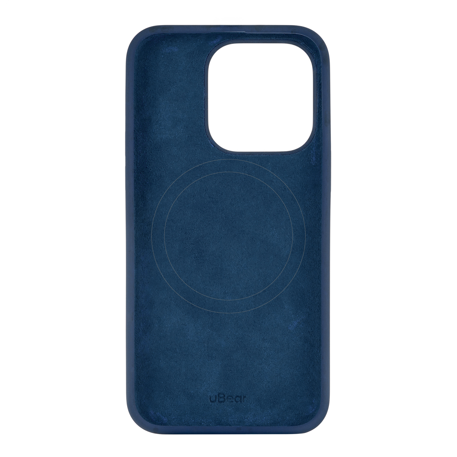 На фото изображено Чехол защитный uBear Touch Mag Case для iPhone 15 Pro, темно-синий