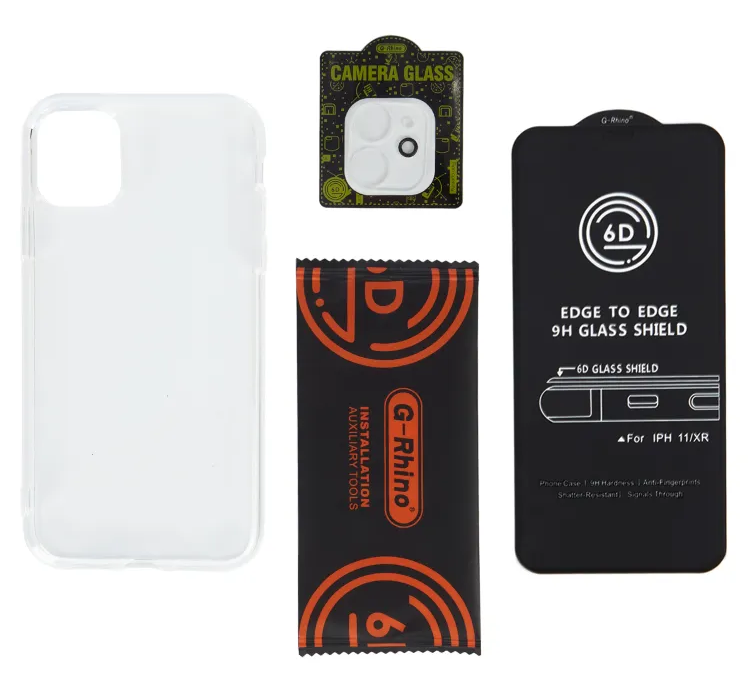 На фото изображено Комплект G-Rhino 3 в 1 для iPhone 14 Pro