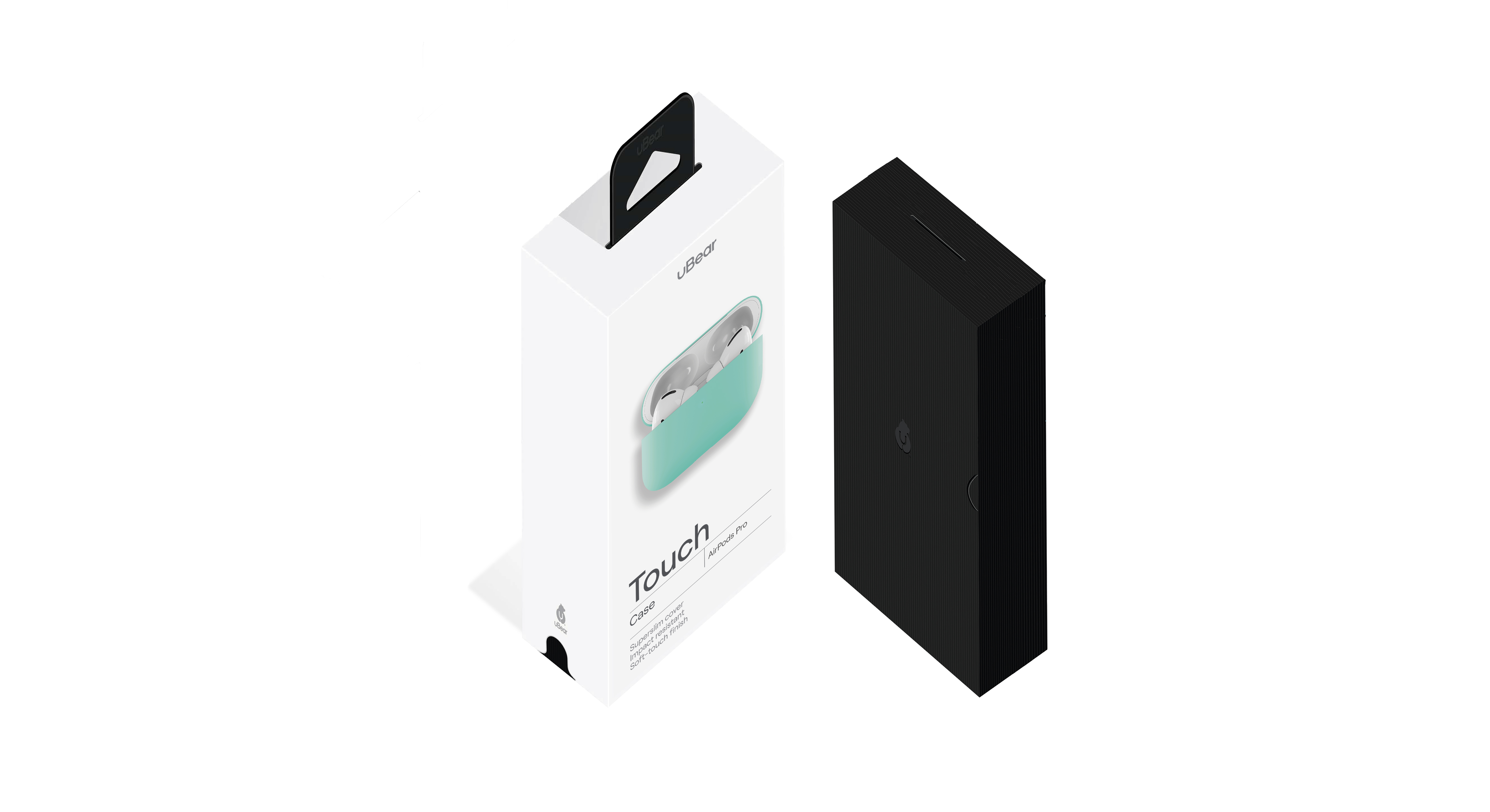 Ультратонкий силиконовый чехол uBear Touch Case for AirPods Pro, мятный