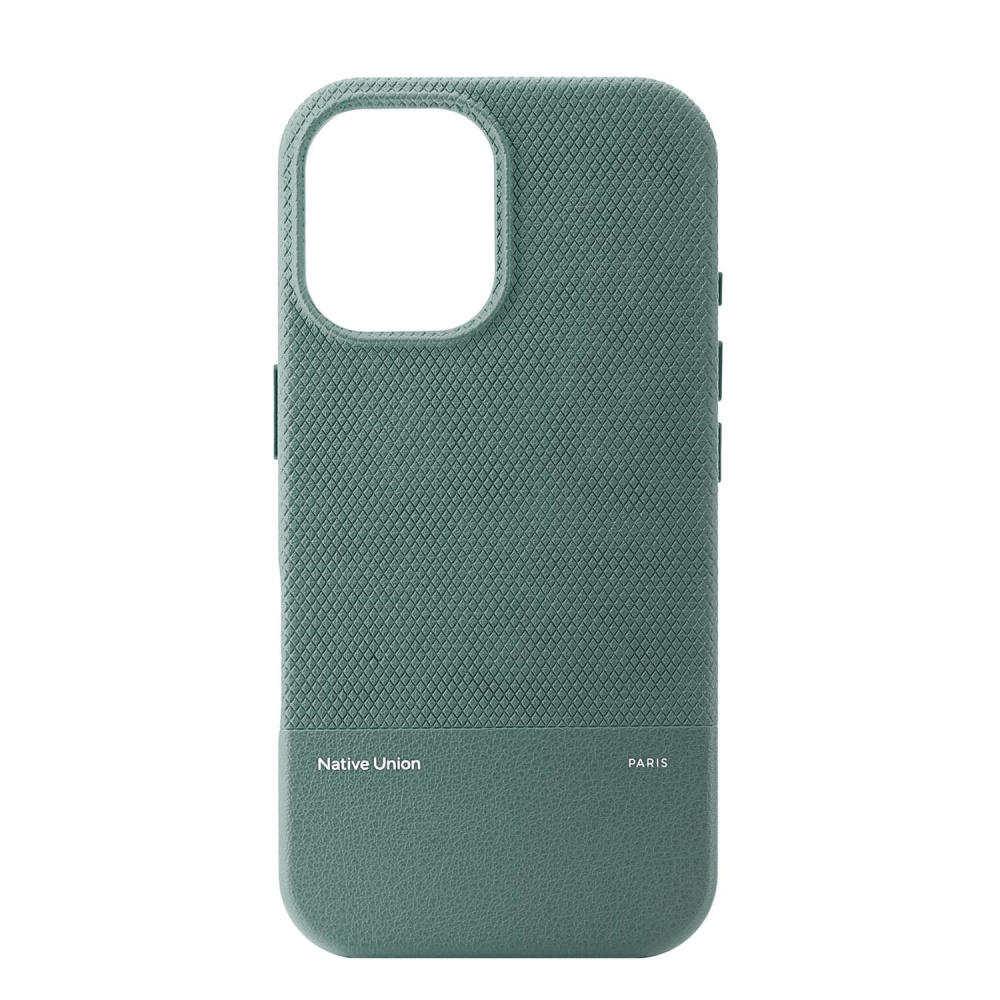 Чехол Native Union (RE)Classic Case MagSafe для iPhone 16, зеленый сланец