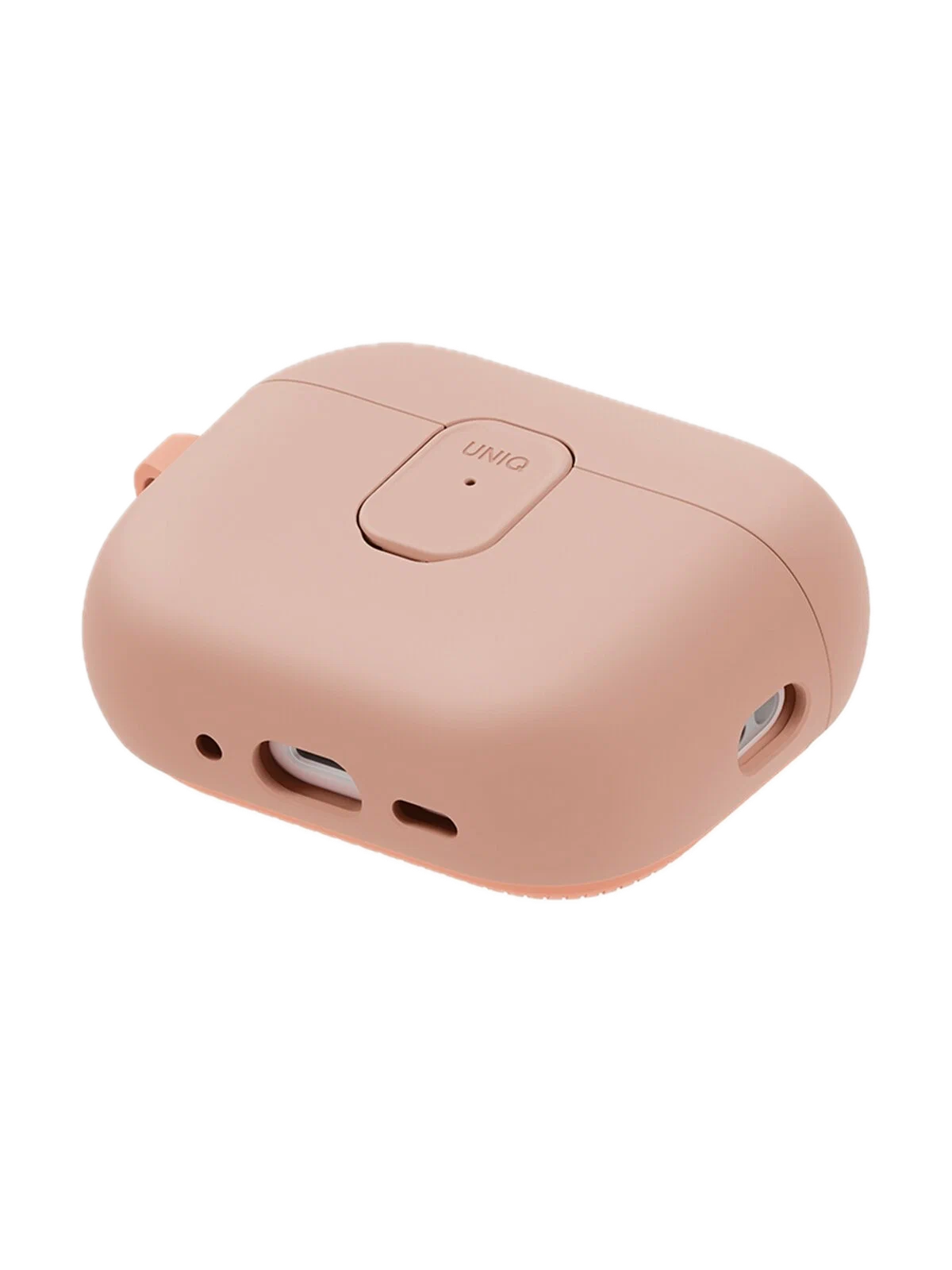 На фото изображено Чехол Uniq CLYDE Lock case для AirPods Pro 3, Light Pink/Crepe Pink