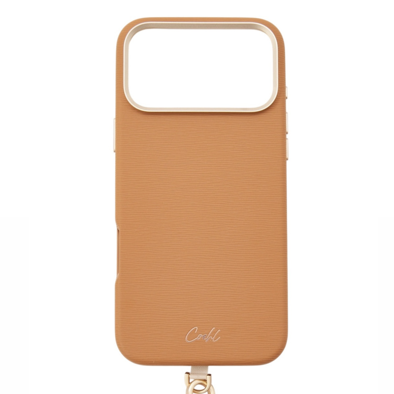 Фото Чехол Uniq Coehl Strap Merelle (MagSafe) для iPhone 17 Pro Max, коричневый Фото Чехол Uniq Coehl Strap Merelle (MagSafe) для iPhone 17 Pro Max, коричневый