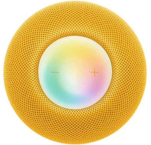 На фото изображено Умная колонка Apple HomePod mini, Жёлтый