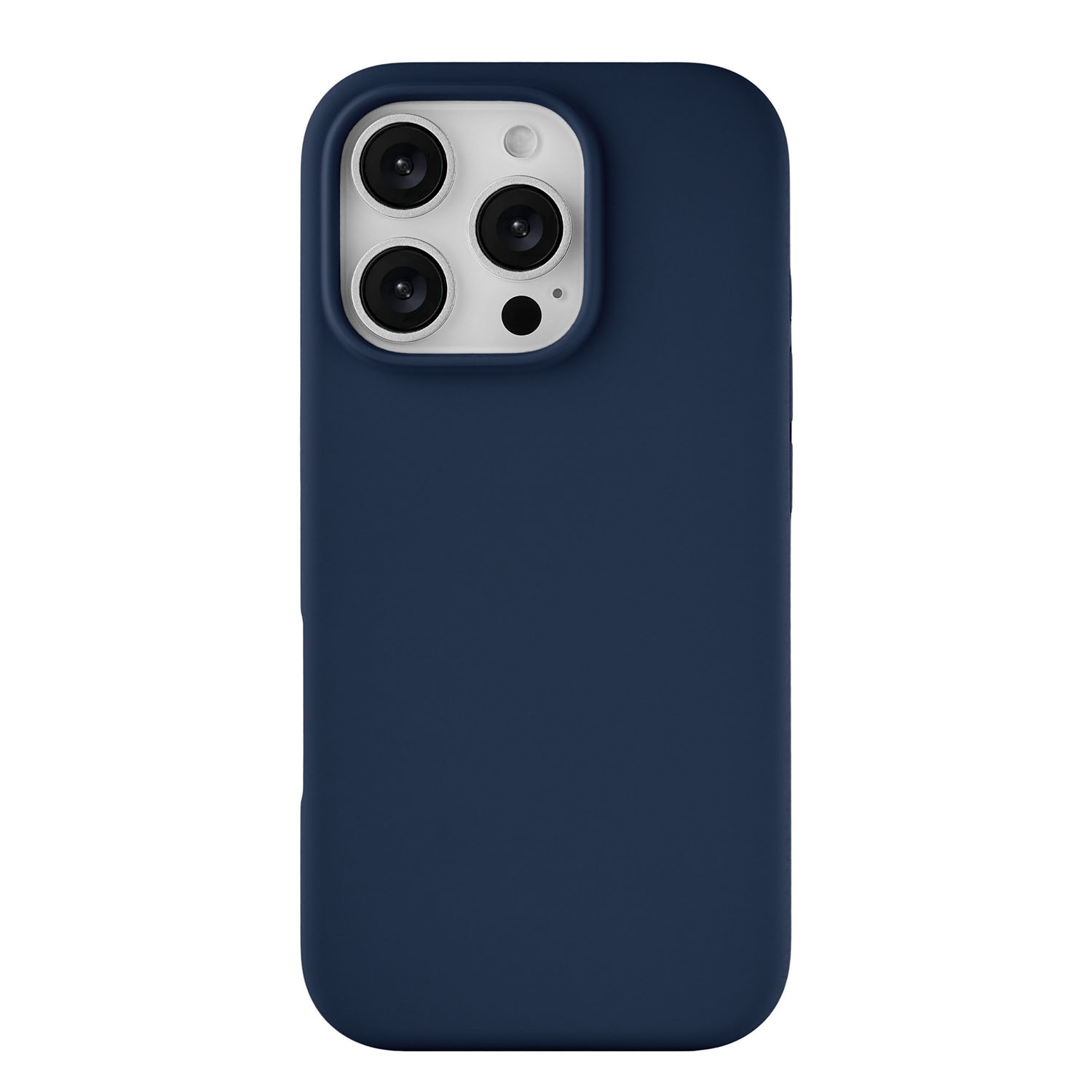 На фото изображено Чехол защитный uBear Touch Mag Case для iPhone 16 Pro, темно-синий