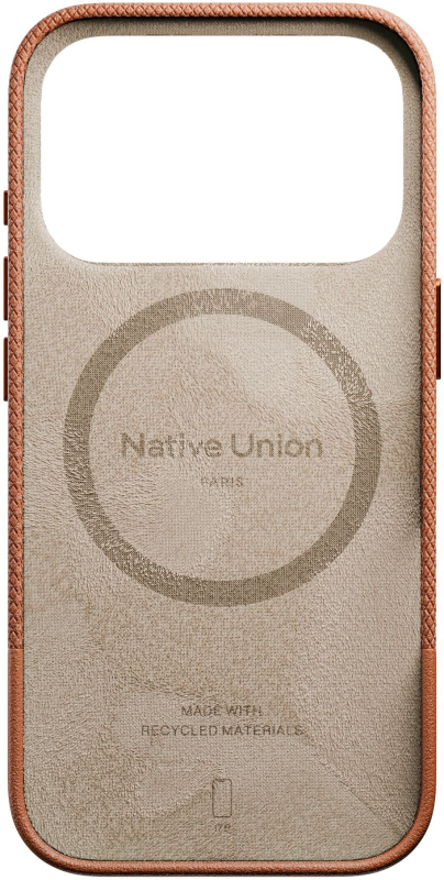 Фото Чехол Native Union Paris (Re)Classic Case для iPhone 17 Pro Коричневый На фото изображено Чехол Native Union Paris (Re)Classic Case для iPhone 17 Pro Коричневый