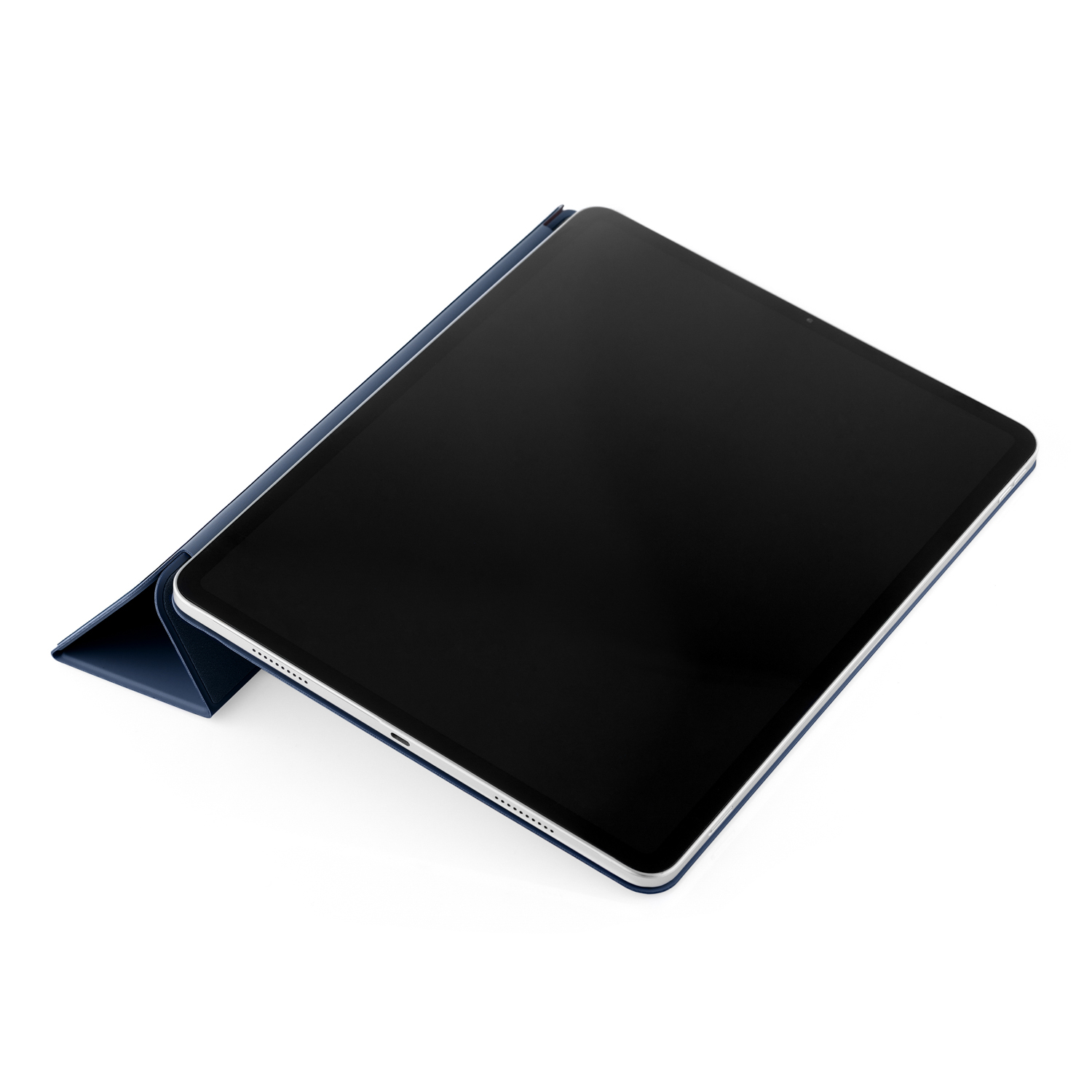 На фото изображено Чехол uBear Touch case для iPad Pro 12,9”, тёмно-синий