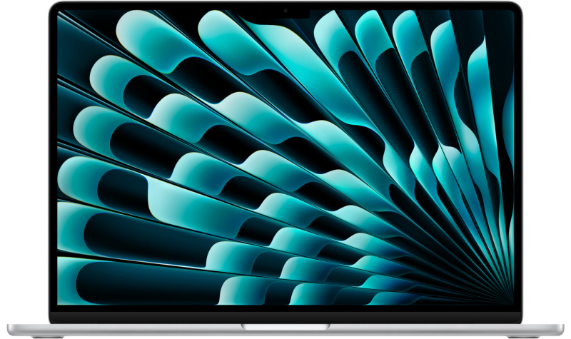 На фото изображено Apple MacBook Air 15" (M4, 10C / 10C, 2025) 16 ГБ, 256 ГБ SSD, Серебристый