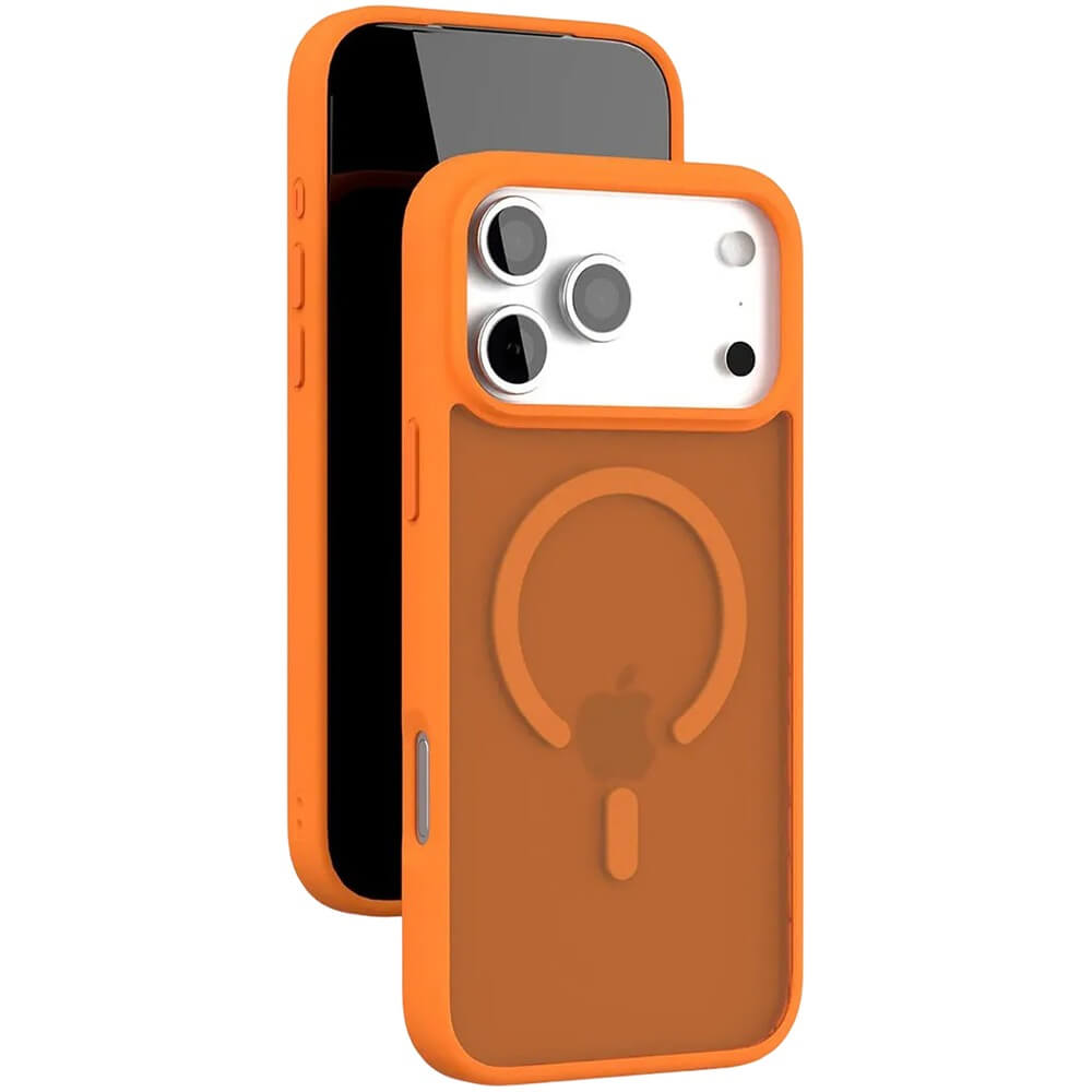 Фото Чехол защитный VLP LITE Bloom Case с MagSafe для iPhone 17 Pro Max, оранжевый На фото изображено Чехол защитный VLP LITE Bloom Case с MagSafe для iPhone 17 Pro Max, оранжевый