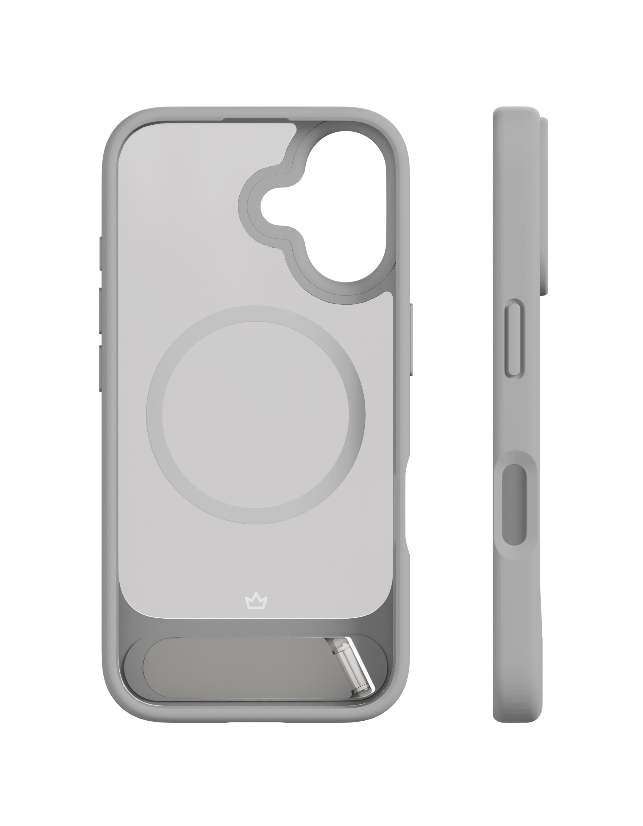Чехол защитный VLP Reels Case с MagSafe для iPhone 16 Plus, серый