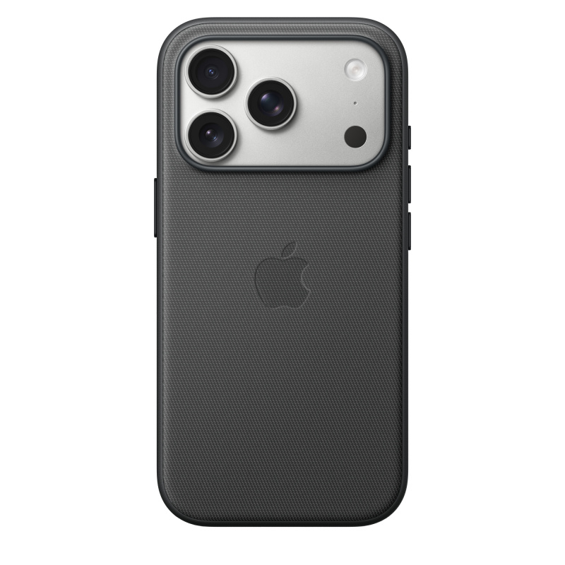 На фото изображено Чехол защитный Apple TechWoven Case with MagSafe для iPhone 17 Pro, чёрный