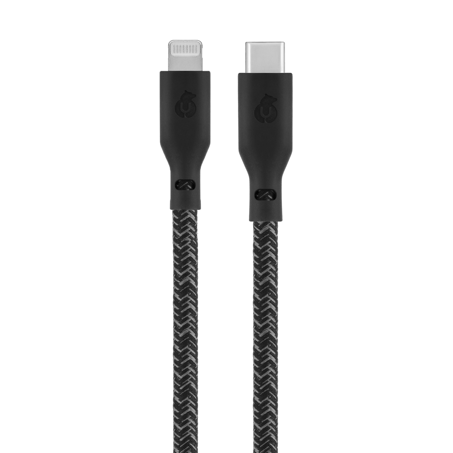 Зарядный кабель uBear Trend, USB-C/Lightning, 2,4м, чёрный