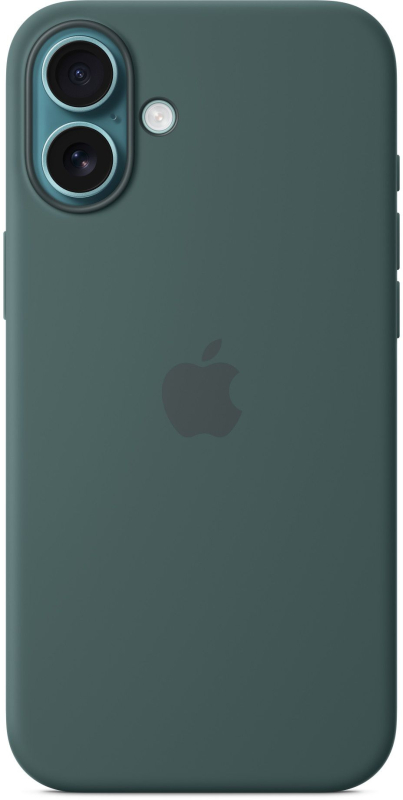 На фото изображено Чехол Apple для iPhone 16 Plus Silicone MagSafe, зеленый
