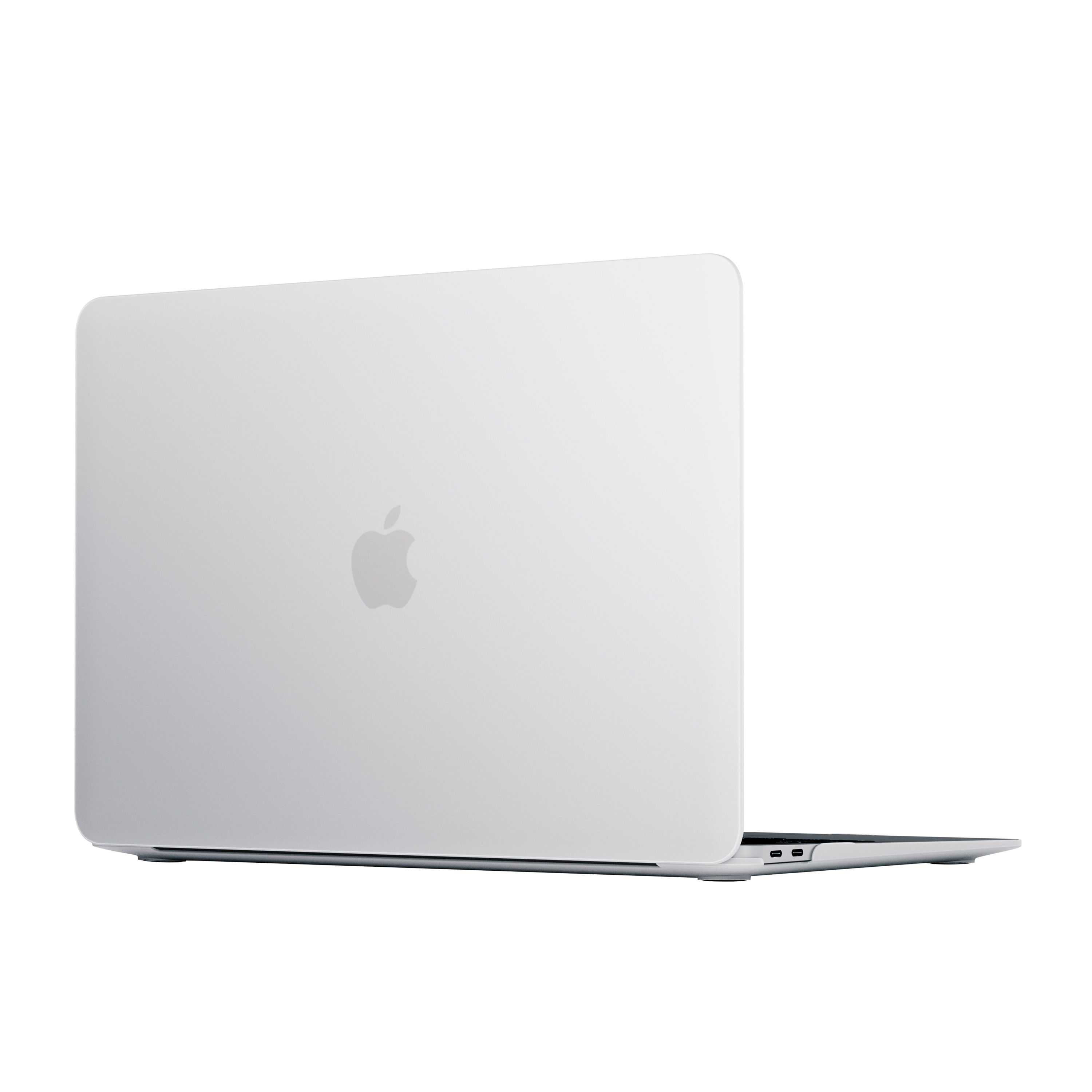 На фото изображено Чехол защитный, uBear Ice Case для MacBook Air 13 (2019, 2020), белый