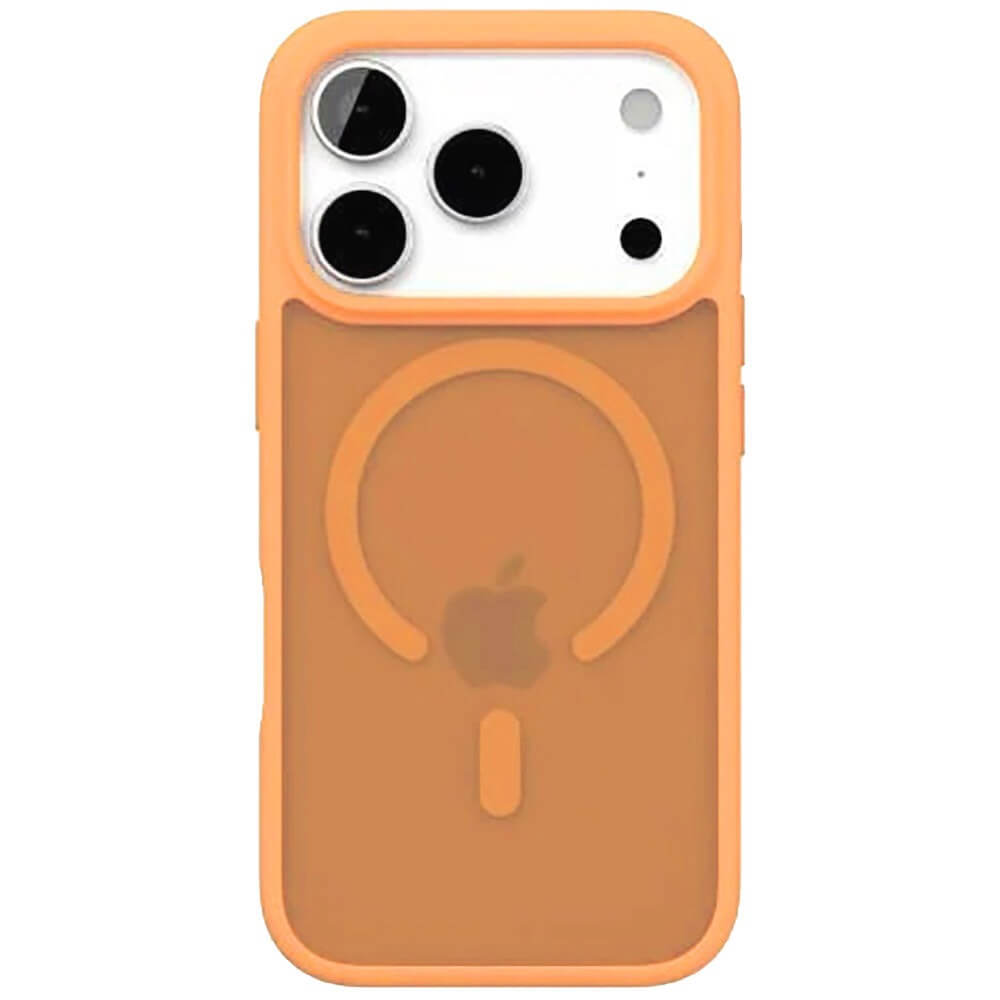 Фото Чехол защитный VLP LITE Bloom Case с MagSafe для iPhone 17 Pro, оранжевый На фото изображено Чехол защитный VLP LITE Bloom Case с MagSafe для iPhone 17 Pro, оранжевый