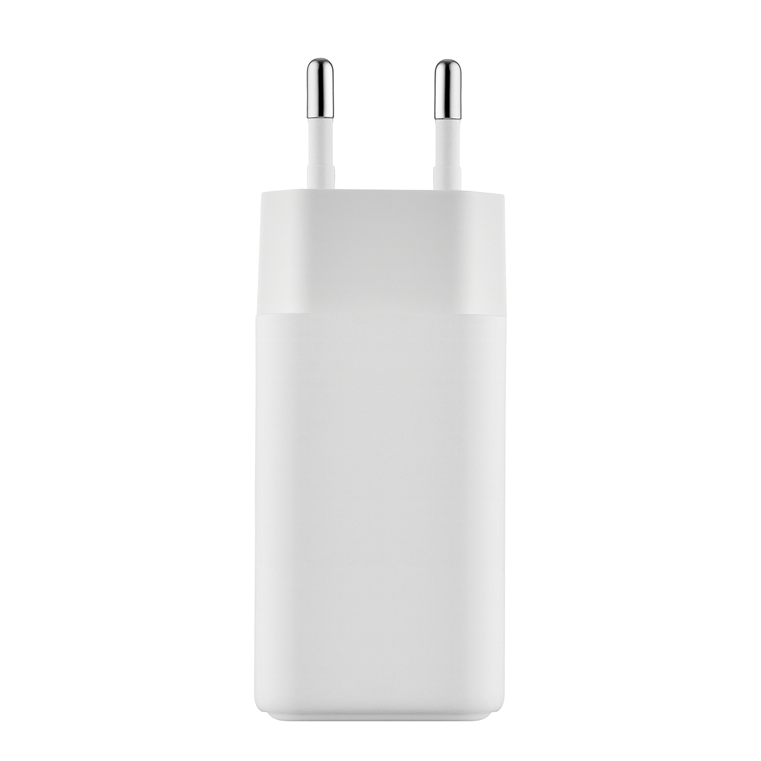 На фото изображено Сетевое зарядное устройство uBear Bridge USB-C, 65 Вт, GaN, белый