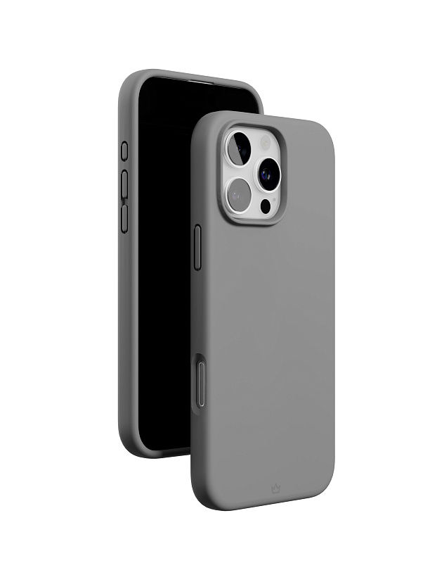 Чехол защитный VLP Aster Case с MagSafe для iPhone 16 Pro Max, серый