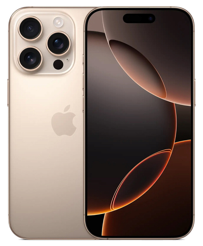 Apple iPhone 16 Pro, 128 ГБ, Титановый песчаный Apple iPhone 16 Pro, 128 ГБ, Титановый песчаный